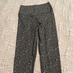 Balance Athletica Black and Gray Patterned Leggings
